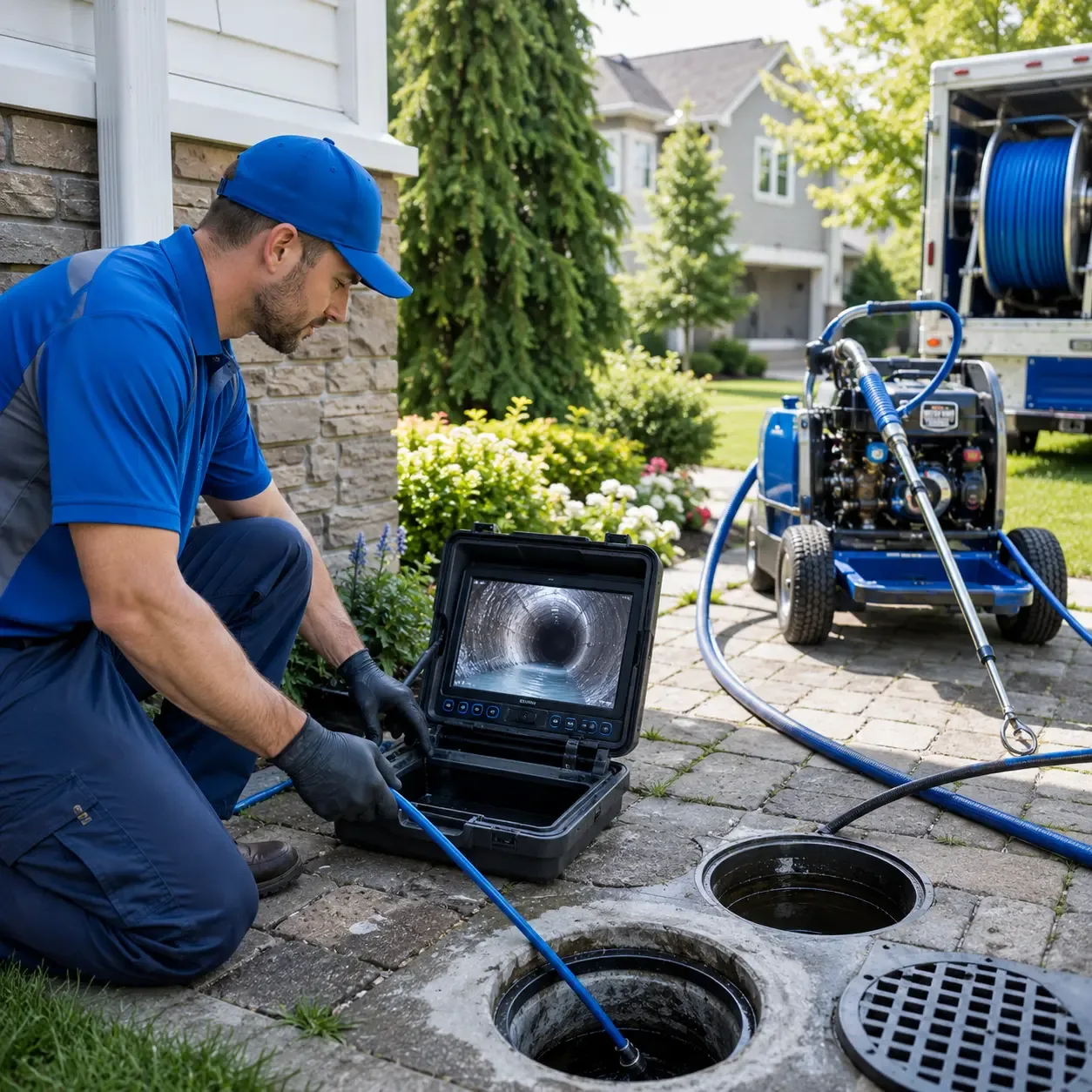 Outdoor drain cleaning professionals serving Interlochen, MI