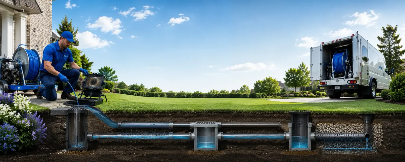Outdoor drain cleaning information for Interlochen, MI