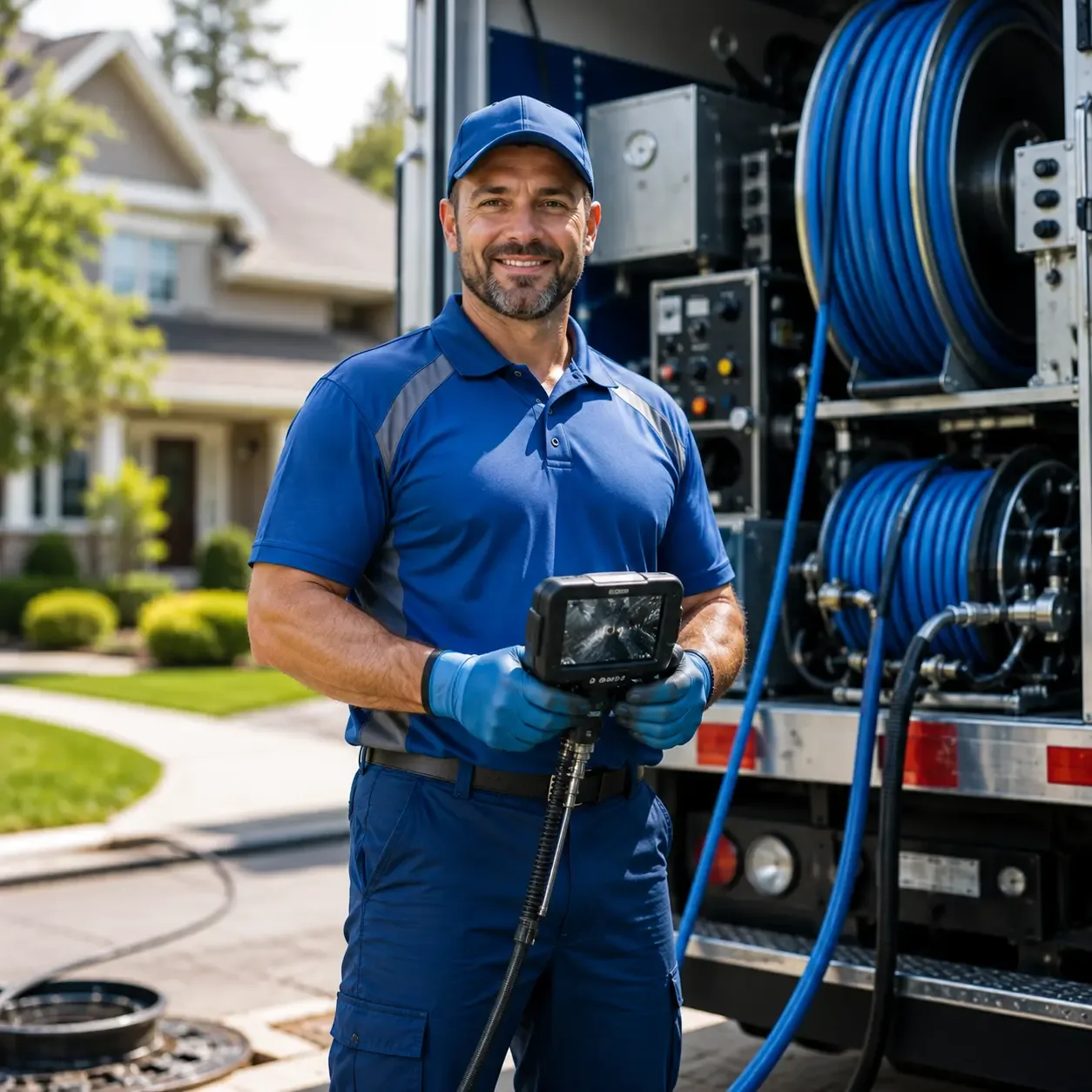 Local outdoor drain cleaning specialists in Interlochen, MI